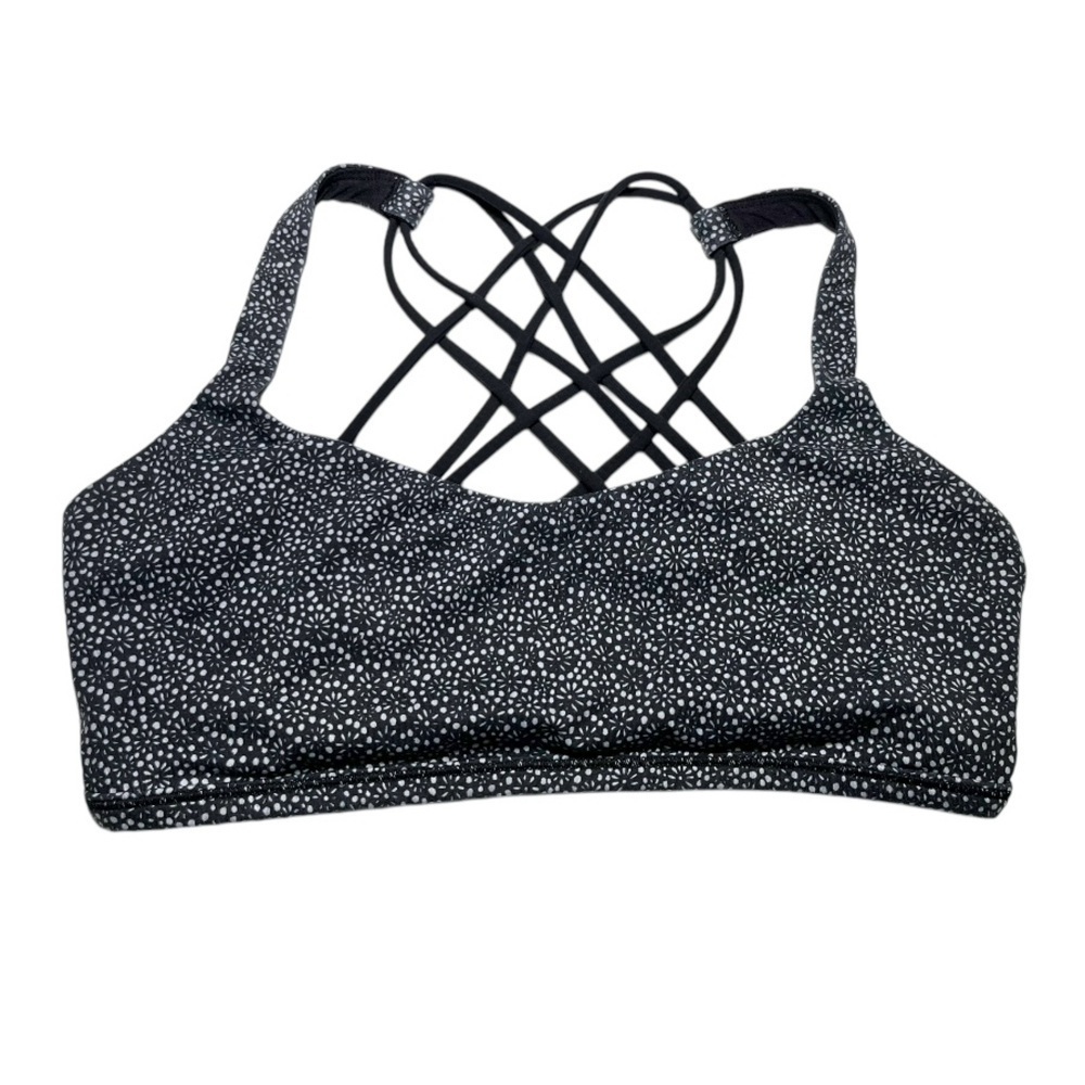 EUX Lululemon Athletica Black and White Sports Bra Size 10